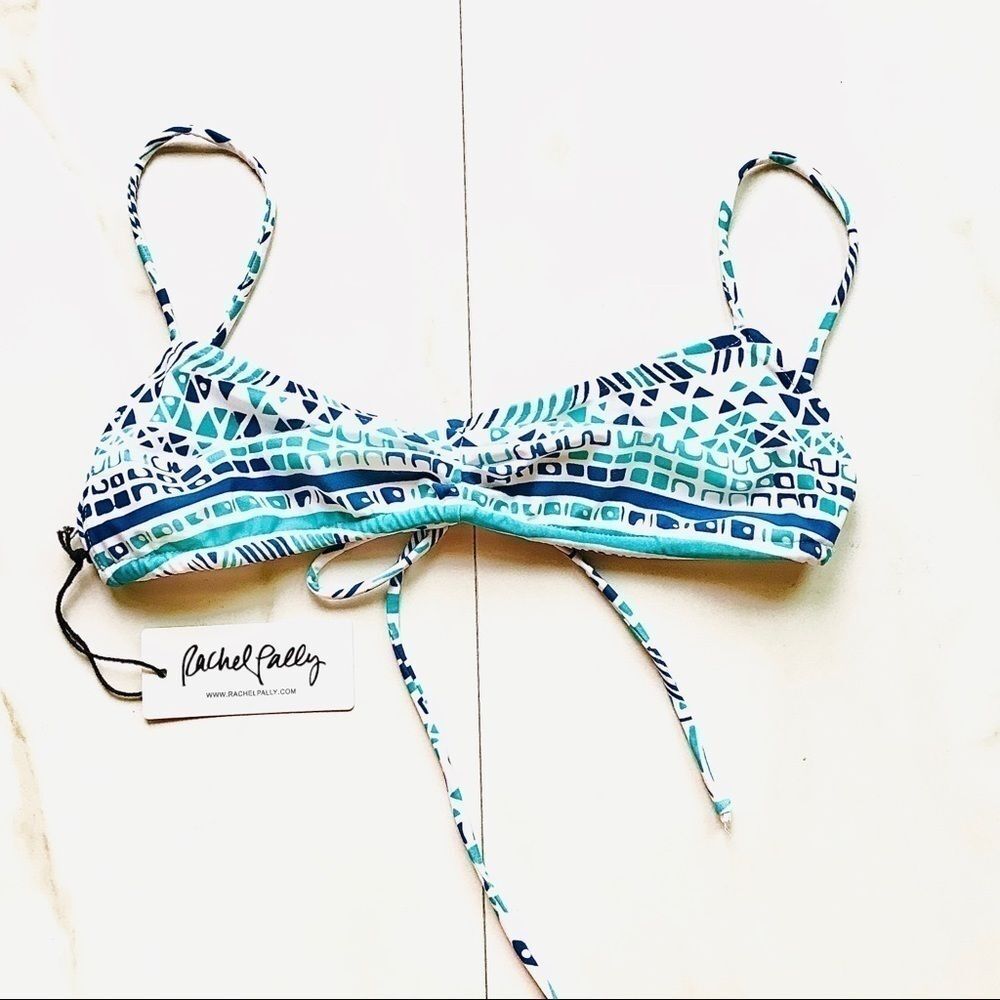 NWT Rachel Pally Vanuata Aloha Blue Print Bikini